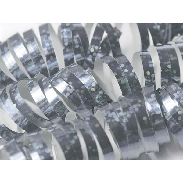 Party Deco Serpentyny holograficzne, srebrne, 3,8m, 18 szt. uniwersalny