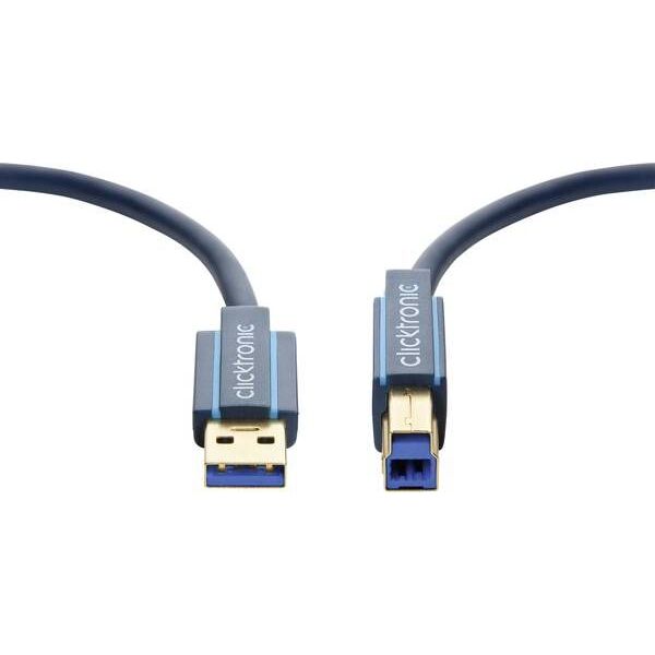 Kabel USB Clicktronic USB-A - 1.8 m Granatowy (JAB-1404730)