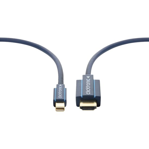 Kabel Clicktronic DisplayPort Mini - HDMI 1m granatowy (RB70742)