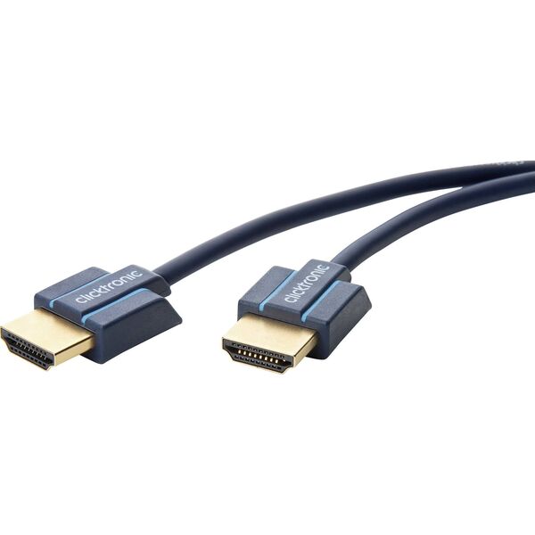 Kabel Clicktronic HDMI - HDMI 2m granatowy (RB70704)