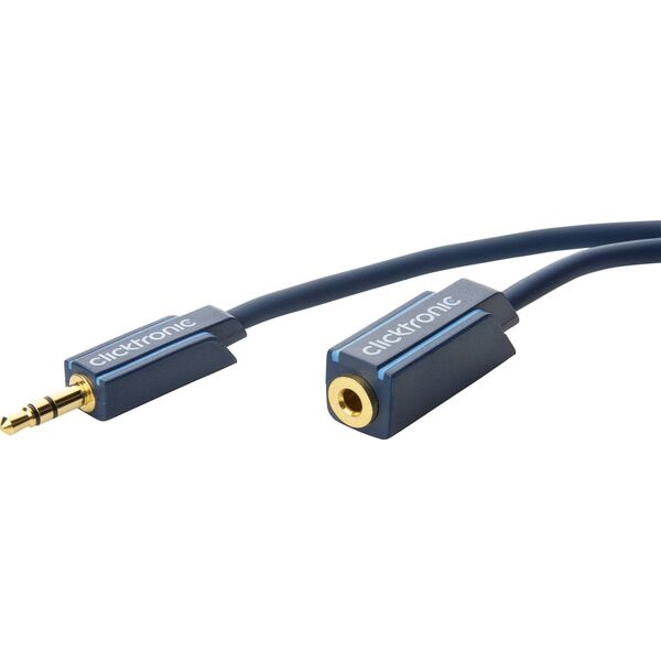 Kabel Clicktronic Jack 3.5mm - Jack 3.5mm 1.5m granatowy (RB70486)