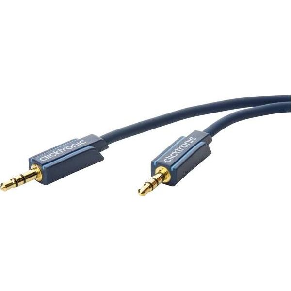 Kabel Clicktronic Jack 3.5mm - Jack 3.5mm 3m granatowy (70479)