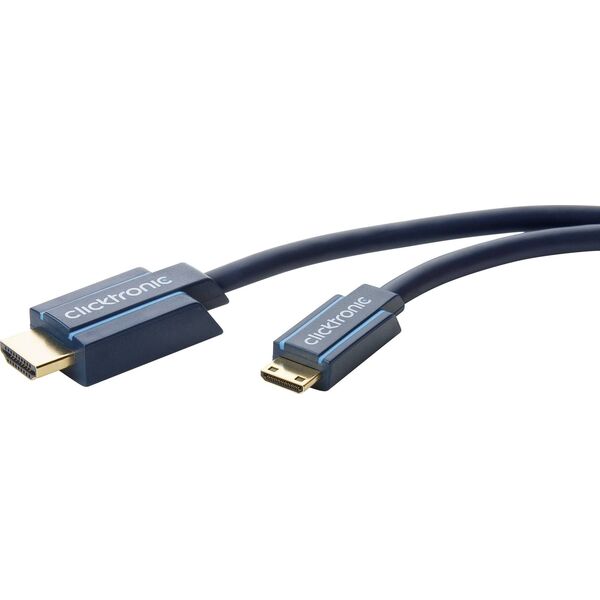 Kabel Clicktronic HDMI Mini - HDMI 2m niebieski (70322)