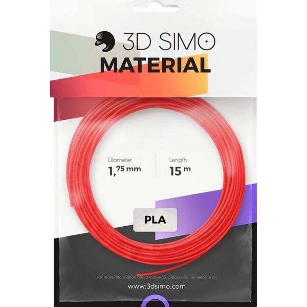 3DSimo Filament PLA Zestaw kolorów - czerwony, fioletowy, zielony (G3D3002)