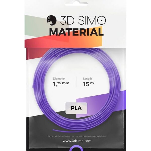 3DSimo Filament PLA Zestaw kolorów - czerwony, fioletowy, zielony (G3D3002)