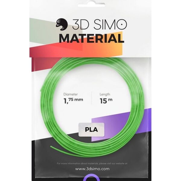 3DSimo Filament PLA Zestaw kolorów - czerwony, fioletowy, zielony (G3D3002)