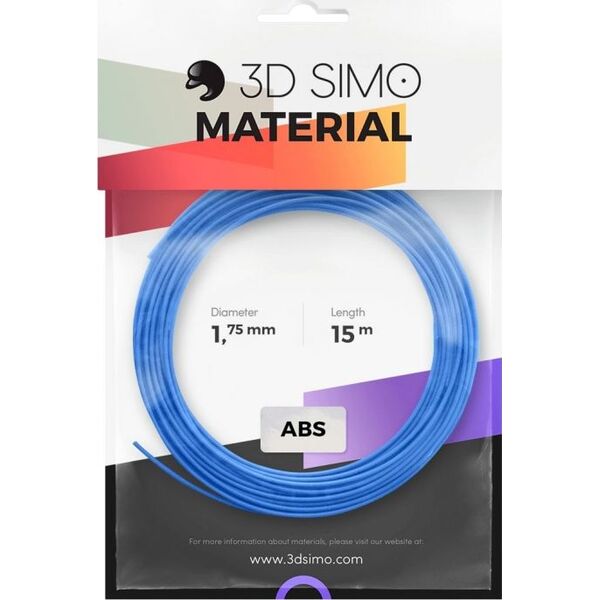 3DSimo Filament ABS Zestaw kolorów - niebieski, zielony, żółty (G3D3000)