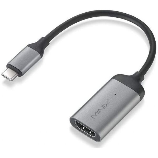 Adapter USB Minix USB-C - HDMI Srebrny  (UMNP00059)