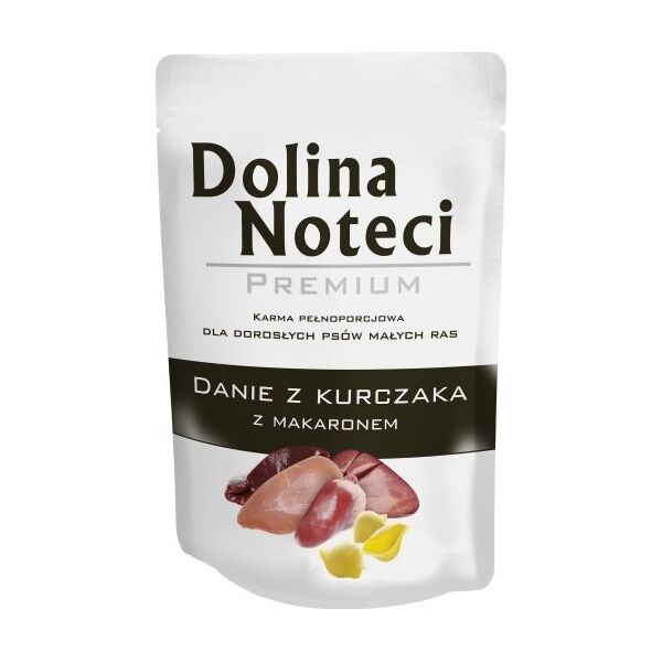 Dolina Noteci Saszetka Kurczak z makaronem dla małych ras 100g