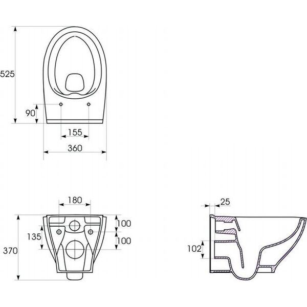 Miska WC Cersanit Moduo CleanOn wisząca (K116-007)