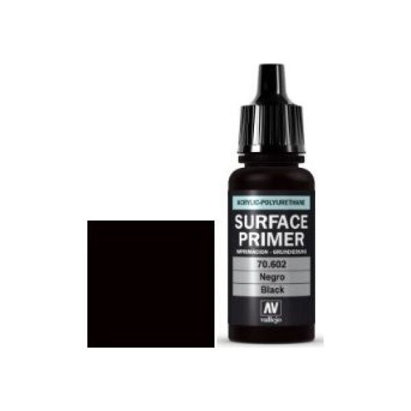 Vallejo Vallejo Surface Primer / Podkład Akrylowy Black 17 ml. uniwersalny