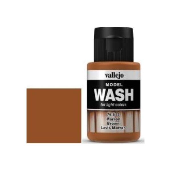 Vallejo Vallejo Model Wash Brown 76513 uniwersalny