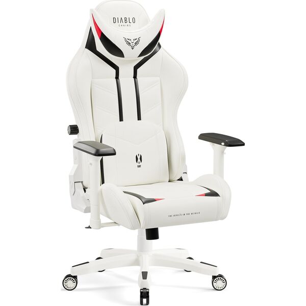 Fotel Diablo Chairs X-RAY Normal Size L Biało-czarny