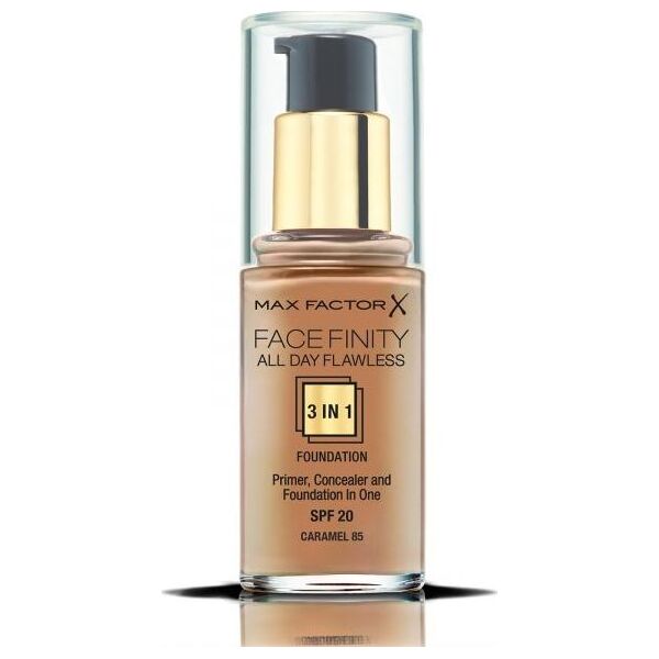 MAX FACTOR Podkład do twarzy Facefinity All Day Flawless 3in1 Foundation Spf20 85 Caramel 30ml