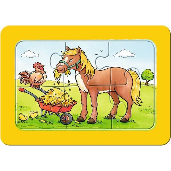 Ravensburger Układanka 3 x 6 elementów - Dobrzy przyjaciele zwierząt