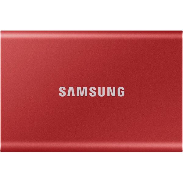 Dysk zewnętrzny SSD Samsung T7 2TB Czerwony (MU-PC2T0R/WW)