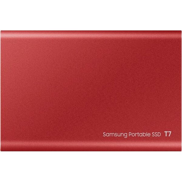 Dysk zewnętrzny SSD Samsung T7 2TB Czerwony (MU-PC2T0R/WW)
