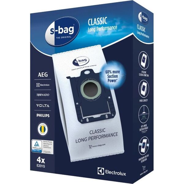 Worek do odkurzacza Electrolux E201S s-bag® Classic Long Performance 4 szt.