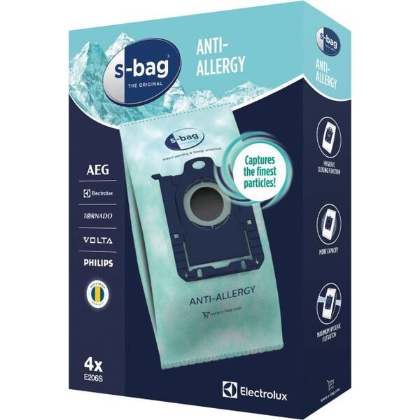 Worek do odkurzacza Electrolux E206S s-bag® Anti-Allergy 4szt.