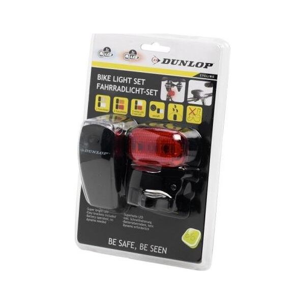 Dunlop Zestaw Lamp Rowerowych Led Przód i Tył Dunlop