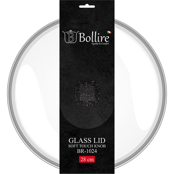 Bollire Bollire Stiklinis dangtis, 28 cm