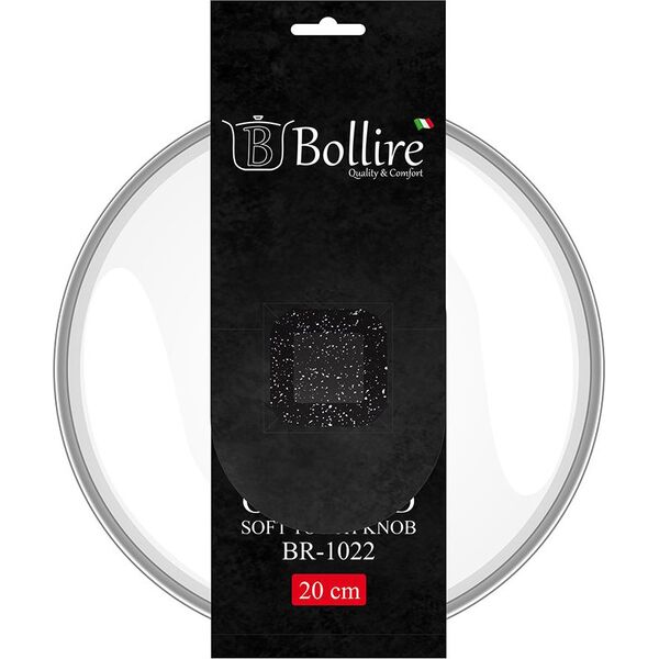 Bollire Bollire Stiklinis dangtis, 20 cm