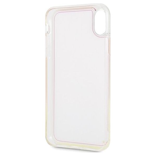 Guess Guess GUHCI65GLCPI iPhone Xs Max różowy /pink hard case California Glow in the dark uniwersalny