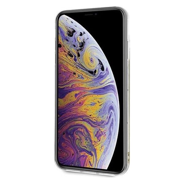 Guess Guess GUHCI65GLCPI iPhone Xs Max różowy /pink hard case California Glow in the dark uniwersalny