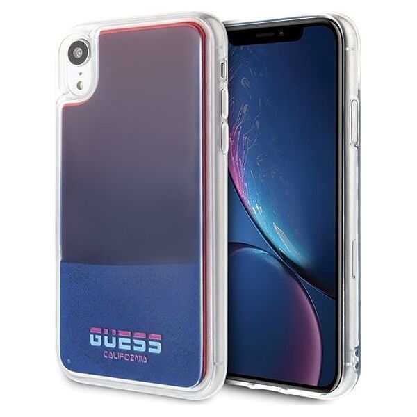 Guess Guess GUHCI61GLCRE iPhone Xr czerwony /red hard case California Glow in the dark uniwersalny