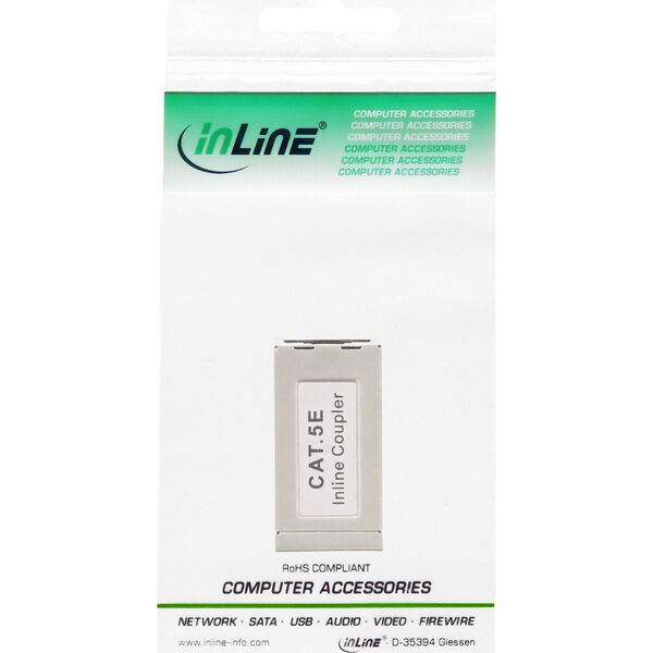 InLine InLine Adapter Cat.5e, w pełni ekranowany, metalowy, 2x RJ45 F / F, 1: 1