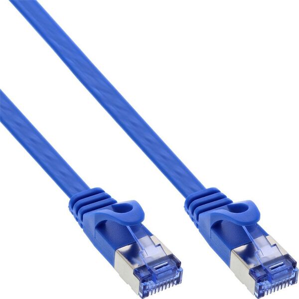 InLine InLine Flat Patch kabel, U/FTP, Cat.6A, niebieski, 5m