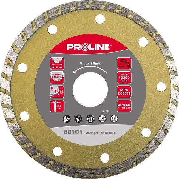 Pro-Line TARCZA DIAMENTOWA TURBO (MAT.BUD) 125*2.4*7.5*22.23 PROLINE