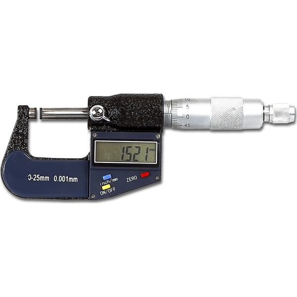 Pro-Line mikrometr elektroniczny 0-25mm, dokładność 0,001mm (20519)
