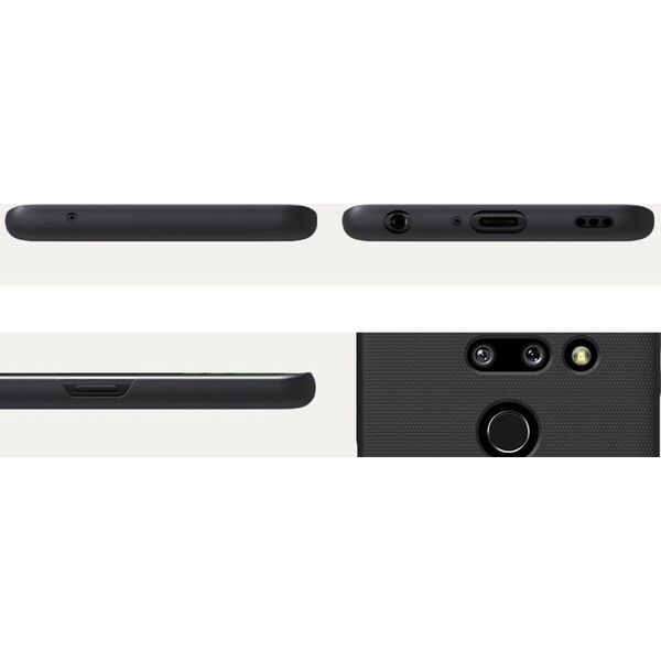 Nillkin Etui Nillkin Frosted Shield LG G8 ThinQ - Black uniwersalny