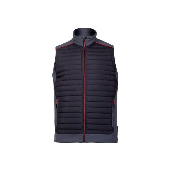 Lahti Pro Bezrękawnik Ocieplany Czarny, szary, czerwony, 2XL (L4130705)