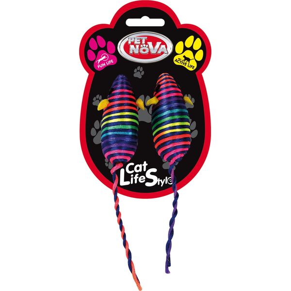 Aqua Nova PETNOVA ZESTAW 2 KOLOR.7X3CM CAT-MOUSECOLOURSET-7 4250