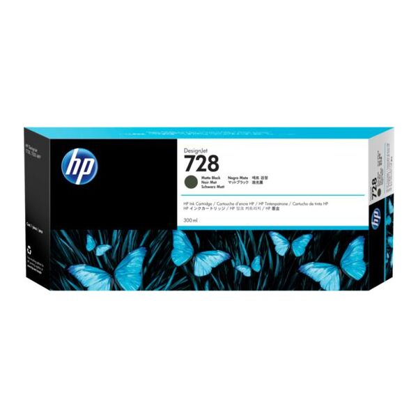 Tusz HP Tusz HP 728 do Designjet T730/T830 | 300ml | matte black