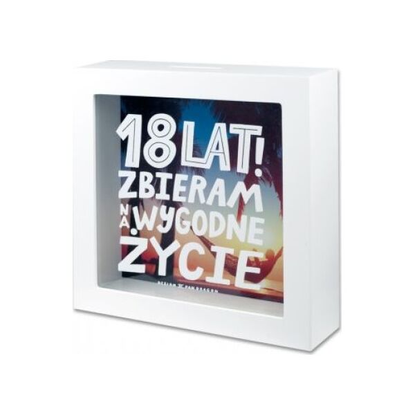 Pan Dragon Skarbonka 18-te urodziny "Zbieram na wygodne życie"