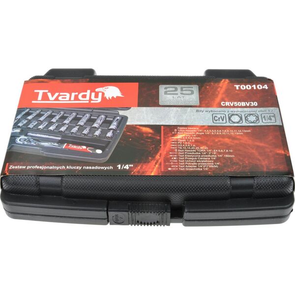 Geko Zestaw profesjonalnych kluczy nasadowych 1/4" 56el. 25GW (10)