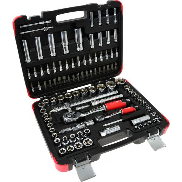 Geko Zestaw profesjonalnych kluczy nasadowych 108el. 1/4"-1/2" 25GW (4)