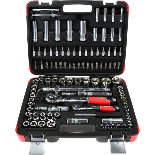 Geko Zestaw profesjonalnych kluczy nasadowych 108el. 1/4"-1/2" 25GW (4)