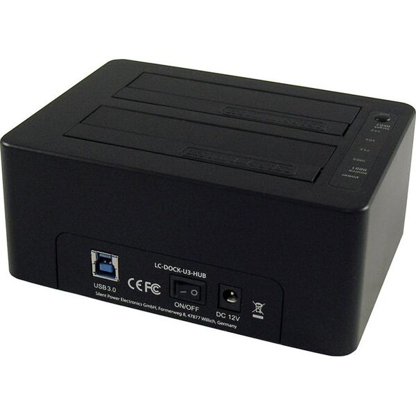 Stacja dokująca LC-Power 2.5"/3.5" SATA - USB 3.2 Gen 1 (LC-DOCK-U3-HUB)