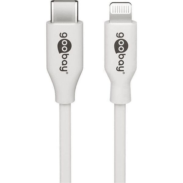 Kabel USB Goobay USB-C - 0.5 m Biały (JAB-4780410)