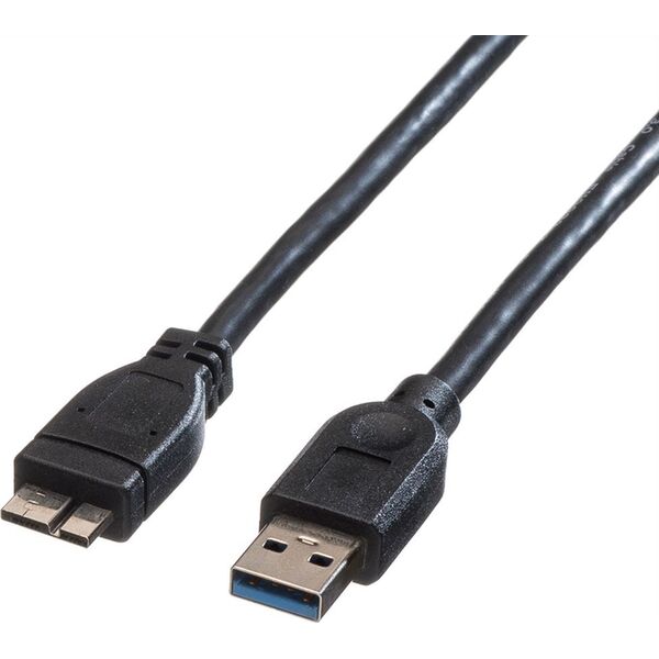 Kabel USB Roline USB-A - microUSB 2 m Czarny (JAB-809445)