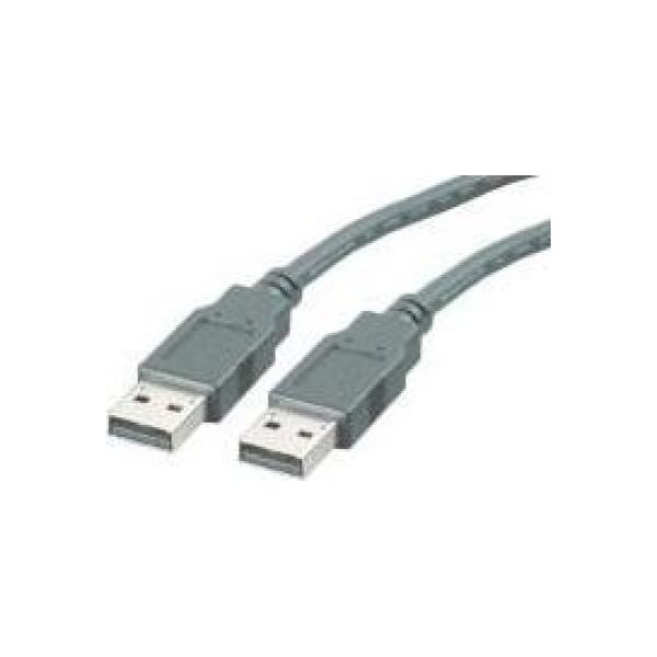 Kabel USB Roline USB-A - USB-A 0.8 m Czarny (JAB-756662)
