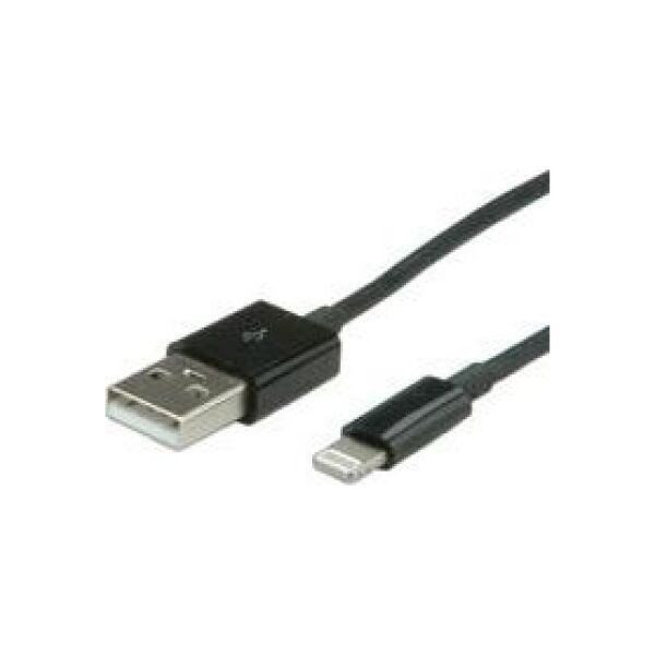 Kabel USB Value USB-A - 1 m Czarny (JAB-2198161)