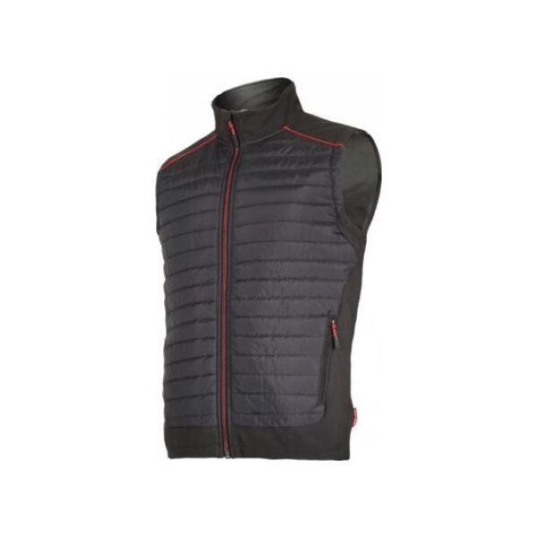 Lahti Pro Bezrękawnik Ocieplany Czarny, czerwony, XL (L4131004)
