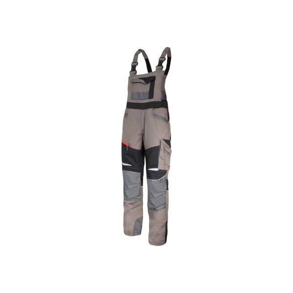 Lahti Pro Ogrodniczki Khaki-czarne ze Wstawkami ze Stretchu M (L4060902)