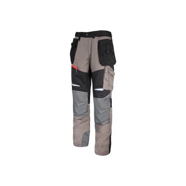 Lahti Pro Spodnie Khaki-czarne ze Wstawkami ze Stretchu S (L4050901)