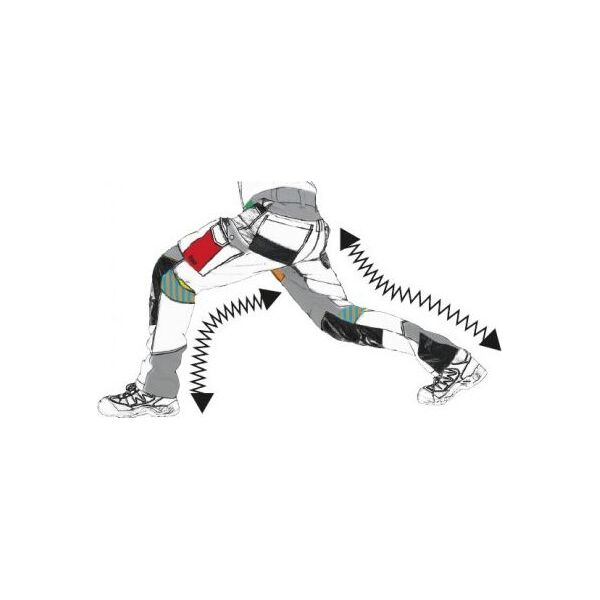 Lahti Pro Spodnie Khaki-czarne ze Wstawkami ze Stretchu S (L4050901)
